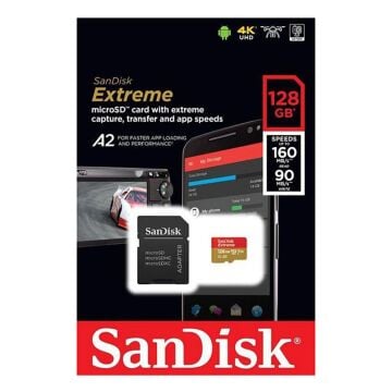 Sandisk Extreme 128GB 160mb/s MicroSDXC Hafıza Kar
