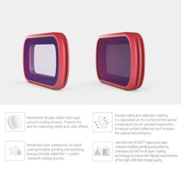 Pgytech QC01ZX Dji Osmo Pocket ND Filtre Seti