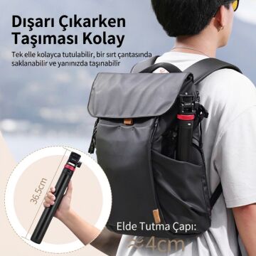 Ulanzi MT-79 2m Alüminyum Hızlı Açılır Tripod Işık Standı ve Işık Ayağı - T075GBB2