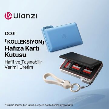 Ulanzi DC01 2 in 1 Taşınabilir SD Hafıza Kartı Saklama Kutusu Siyah - X148