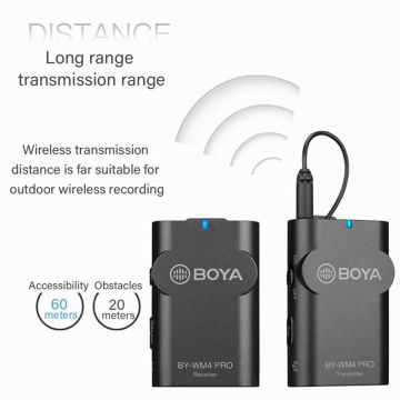 Boya BY-WM4 Pro K1 Yüksek Kalite Kompakt Kablosuz Yaka Mikrofonu