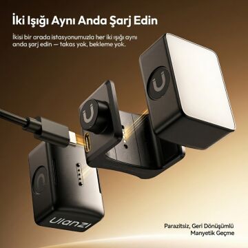 Ulanzi LM06 Çift Manyetik Mini LED Dolgu Işığı Pocket 3/4 Uyumlu - L311
