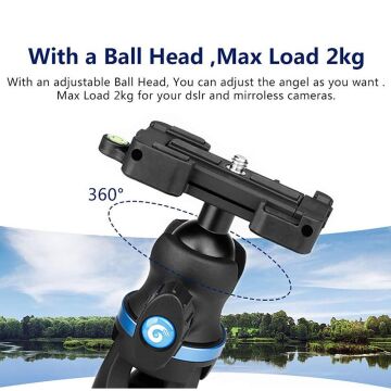 Ulanzi TT20S Ball Head Tripod Başlıklı Flexible Esnek Tripod