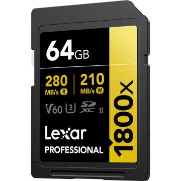 Lexar Professional 64GB 280mb/s SDXC Hafıza Kartı