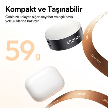 Ulanzi MFL01 2’si 1 Arada Bluetooth Manyetik Telefon Flaş ve Vlog Işığı (3C Sertifikalı Batarya) - L151A