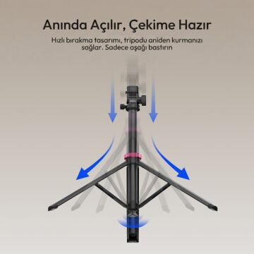 Ulanzi MT-89 200cm Quick Release 360 Panoramic Işık Standı Tripod - T082A