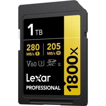 Lexar Professional 1 TB 280 MB/s Gold SD Hafıza Kartı