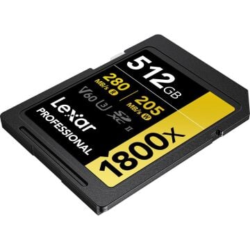 Lexar Professional 512GB 280 MB/s Gold SD Hafıza Kartı