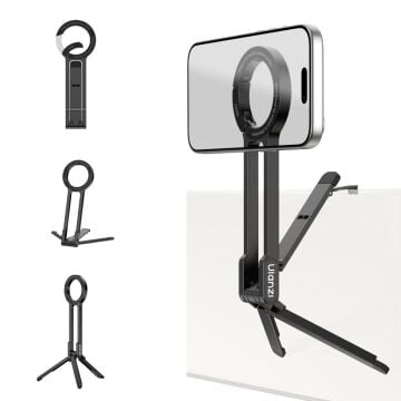 Ulanzi MA57 4 in 1 Manyetik Carabinerli Mini Telefon Tutucu Tripod Stand Siyah - S007