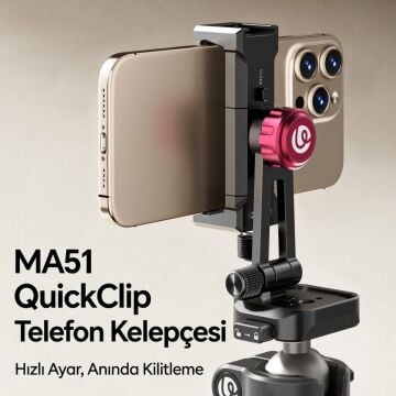 Ulanzi MA51 QuickClip 360 Derece Ayarlanabilir Telefon Tutucu - M064