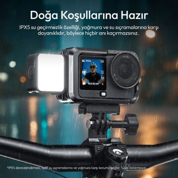 Ulanzi LM24 Osmo Action Serisi ve Nano Uyumlu Manyetik Quick Release Mini LED Dolgu Işığı - L298