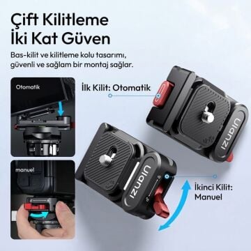 Ulanzi UKA12 UKA Pro Arca Uyumlu Quick Release Kamera Montaj Kiti - C106