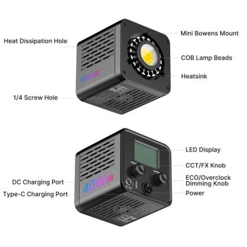 Ulanzi L024 40W RGB COB Video Light