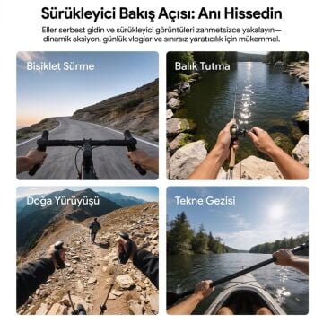 Ulanzi CM029 Ayarlanabilir Aksiyon Kamera ve Telefon Head Mount POV Çekim Sistemi - C098A