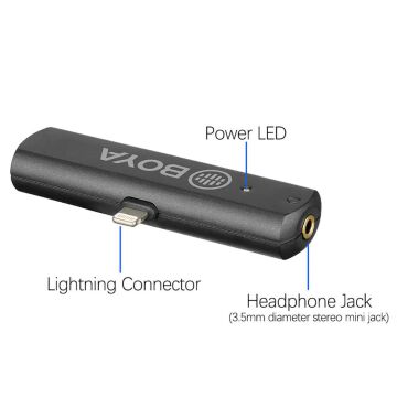 Boya BY-WM4 PRO-K4 Telefon Üzerine Takılan Küçük Alıcılı İkili (2 mikrofonlu) Kablosuz Yaka Mikrofonu