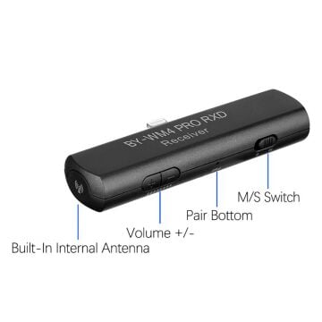 Boya BY-WM4 PRO-K3 Telefon Üzerine Takılan Küçük Alıcılı Kablosuz Yaka Mikrofonu