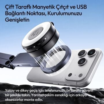 Ulanzi MA58 SSD Enclosure 10Gbps Manyetik Telefon Standı Tripod - S046