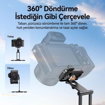 Ulanzi CO81 Çok Açılı Profesyonel Kamera Standı ve Masaüstü Tripod - C104