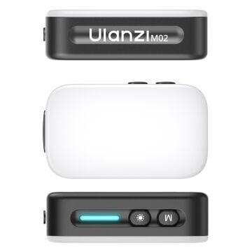 Ulanzi M02 7W 5600K CRI 95+ Bluetooth Mini Flaş ve LED Video Işığı - L217A