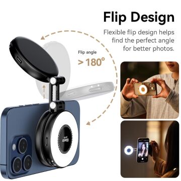 Ulanzi LM19 MagSafe LED Selfie Ring Light Beyaz L015