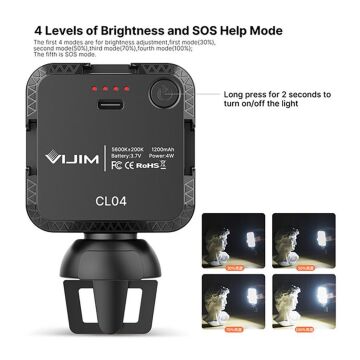 Vijim CL04 Klipsli Led Işık