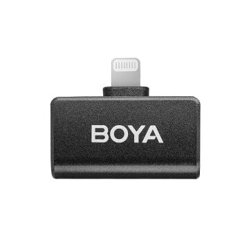 BOYA Omic-D Wireless İkili Yaka Mikrofonu Lightning (Siyah)