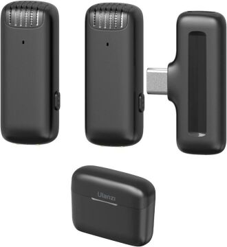 Ulanzi J12 Kablosuz İkili Yaka Mikrofonu Lightning