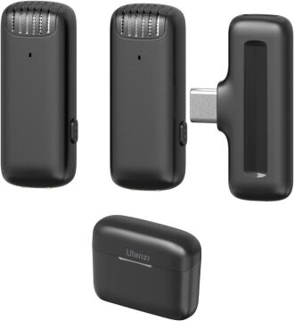 Ulanzi J12 Kablosuz İkili Yaka Mikrofonu Lightning