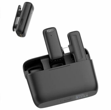 Ulanzi J12 Kablosuz İkili Yaka Mikrofonu Lightning