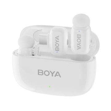 BOYA Mini Wireless Yaka Mikrofonu - Beyaz
