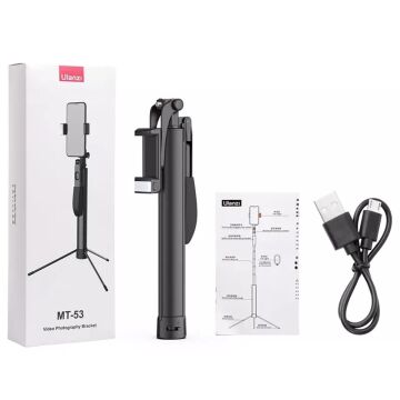 Ulanzi MT-53 El Sarsıntı Önleyici Bluetooth Tripod Selfie Çubuğu