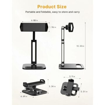 VIJIM P001 360° Döner Telefon Tablet IPad Stand Tutucu