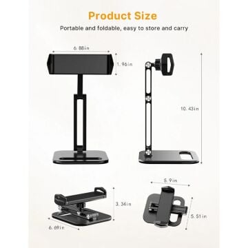 VIJIM P001 360° Döner Telefon Tablet IPad Stand Tutucu