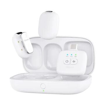 Ulanzi A30 Tiny 2 Kişilik Mikrofon Seti - Beyaz