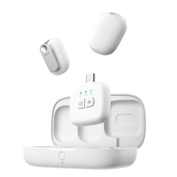 Ulanzi A30 Tiny 2 Kişilik Mikrofon Seti - Beyaz