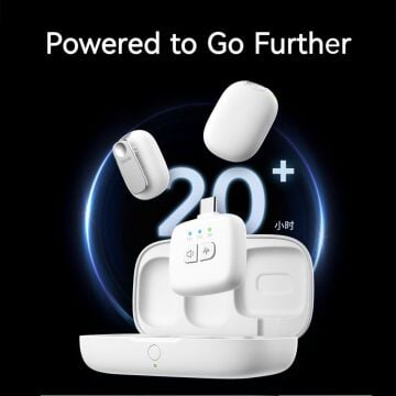 Ulanzi A30 Tiny 2 Kişilik Mikrofon Seti - Beyaz