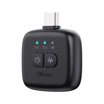 Ulanzi A30 Tiny 2 Kişilik Mikrofon Seti - Siyah