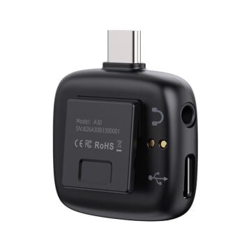 Ulanzi A30 Tiny 2 Kişilik Mikrofon Seti - Siyah