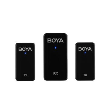 Boya BY-WMic5-M2 Ultra Kompakt Çift Kanallı Kablosuz İkili Yaka Mikrofonu