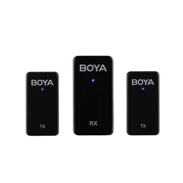 Boya BY-WMic5-M2 Ultra Kompakt Çift Kanallı Kablosuz İkili Yaka Mikrofonu