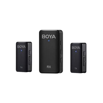 Boya BY-WMic5-M2 Ultra Kompakt Çift Kanallı Kablosuz İkili Yaka Mikrofonu