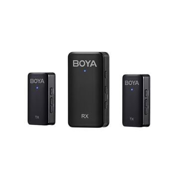 Boya BY-WMic5-M2 Ultra Kompakt Çift Kanallı Kablosuz İkili Yaka Mikrofonu