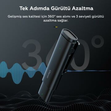 Ulanzi WM-10 Iphone 11/12/13/14 Uyumlu Kablosuz Yaka Mikrofonu