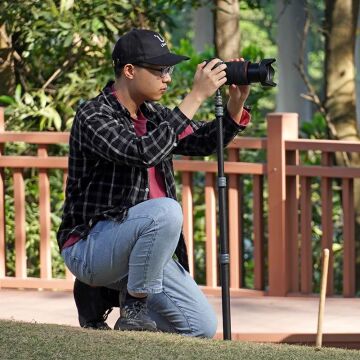 Ulanzi MT-49 Karbon Fiber Taşınabilir Işık Ayağı Tripod