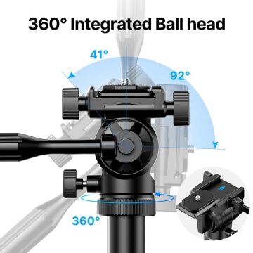 Ulanzi MT-65 Bluetooth Kumandalı Deve Boynu Video Tripod