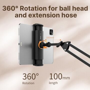 Ulanzi T2 Çift Kollu Mikrofon Telefon ve Tablet Masa Standı