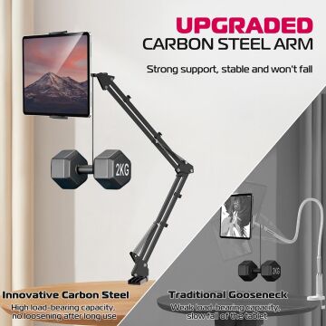 Ulanzi T2 Çift Kollu Mikrofon Telefon ve Tablet Masa Standı