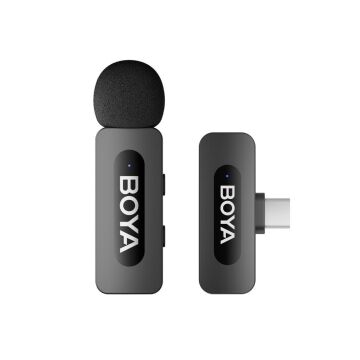 Boya BY-V10 Type-C Kompakt Kablosuz Yaka Mikrofonu (Yeni Versiyon)