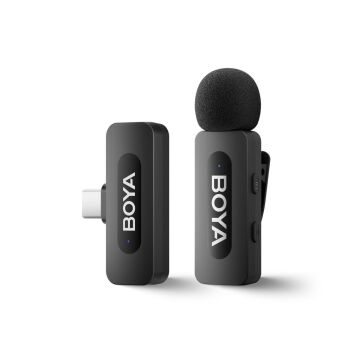 Boya BY-V10 Type-C Kompakt Kablosuz Yaka Mikrofonu (Yeni Versiyon)