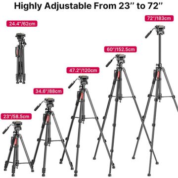 Ulanzi U-Select VT-02 Hafif Taşınabilir 360° Alüminyum Tripod Monopod